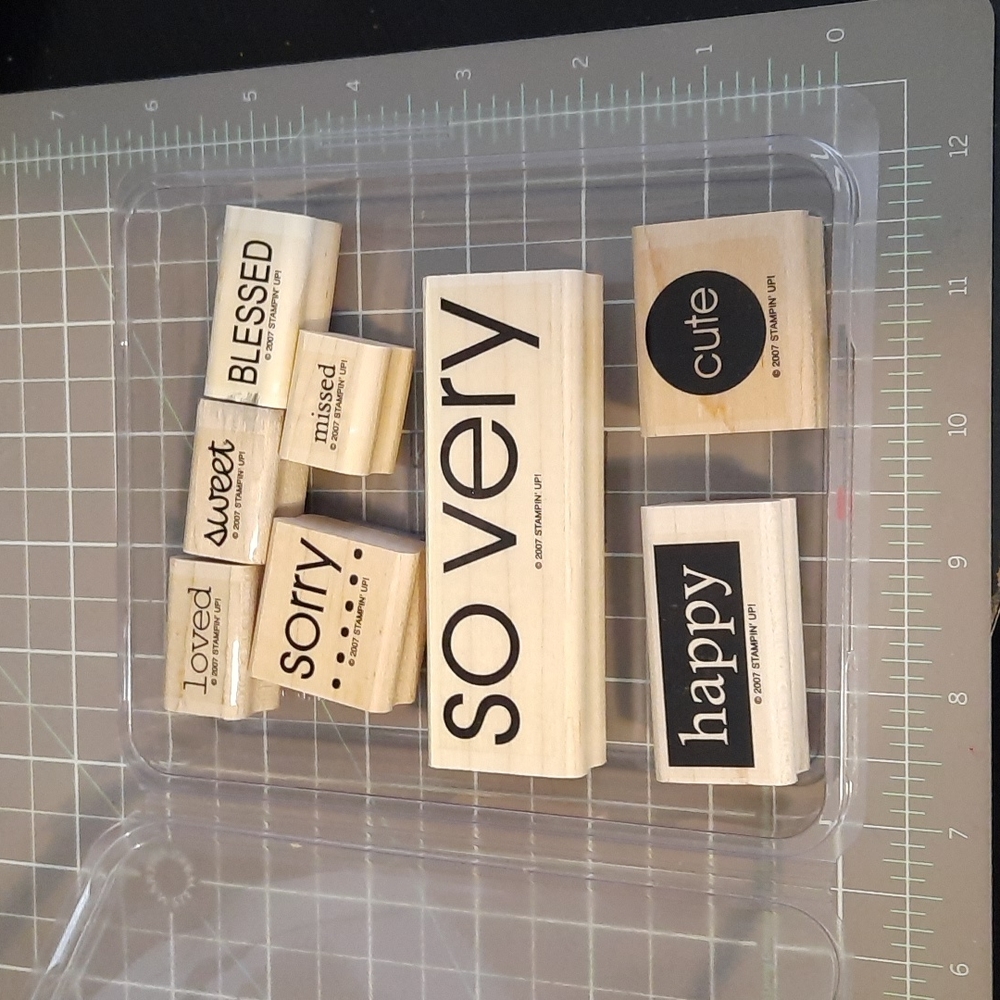 So Very Stampin up rubber stamp set